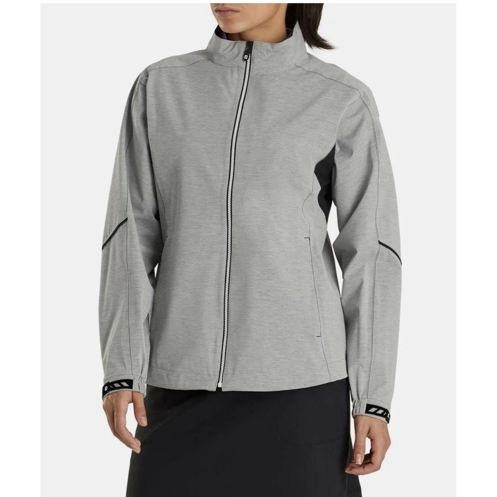 FootJoy DryJoys Hydrolite Golf Rain Jacket Women's LARGE Gray Waterproof $215